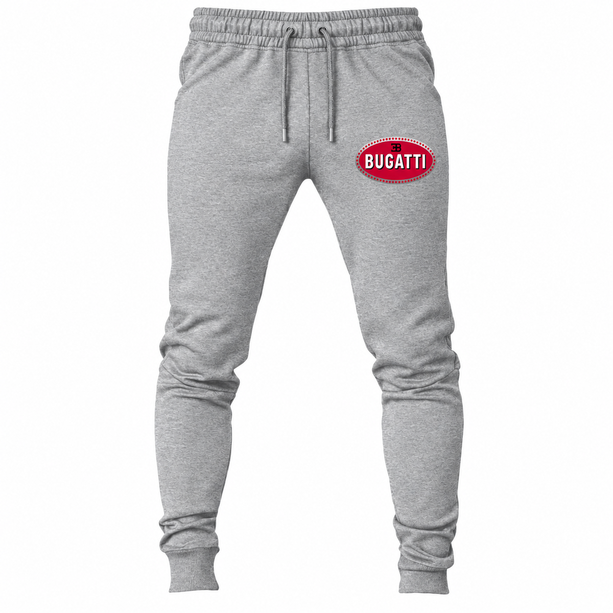Bugatti joggers Grey front left thigh heat transfer