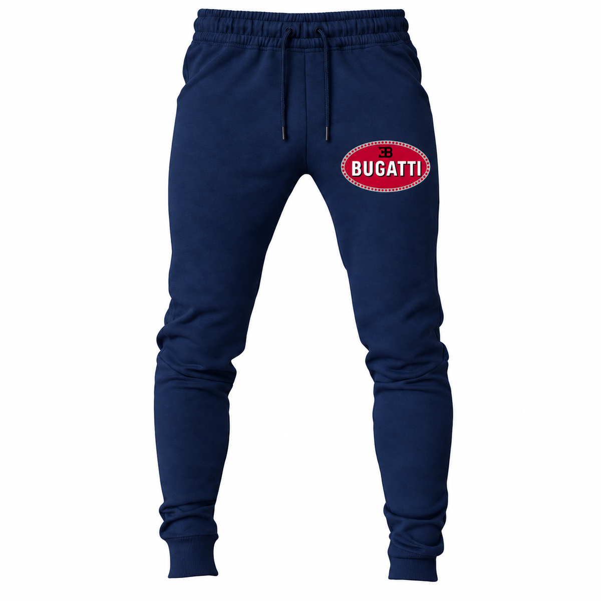 Bugatti joggers Navy front left thigh heat transfer