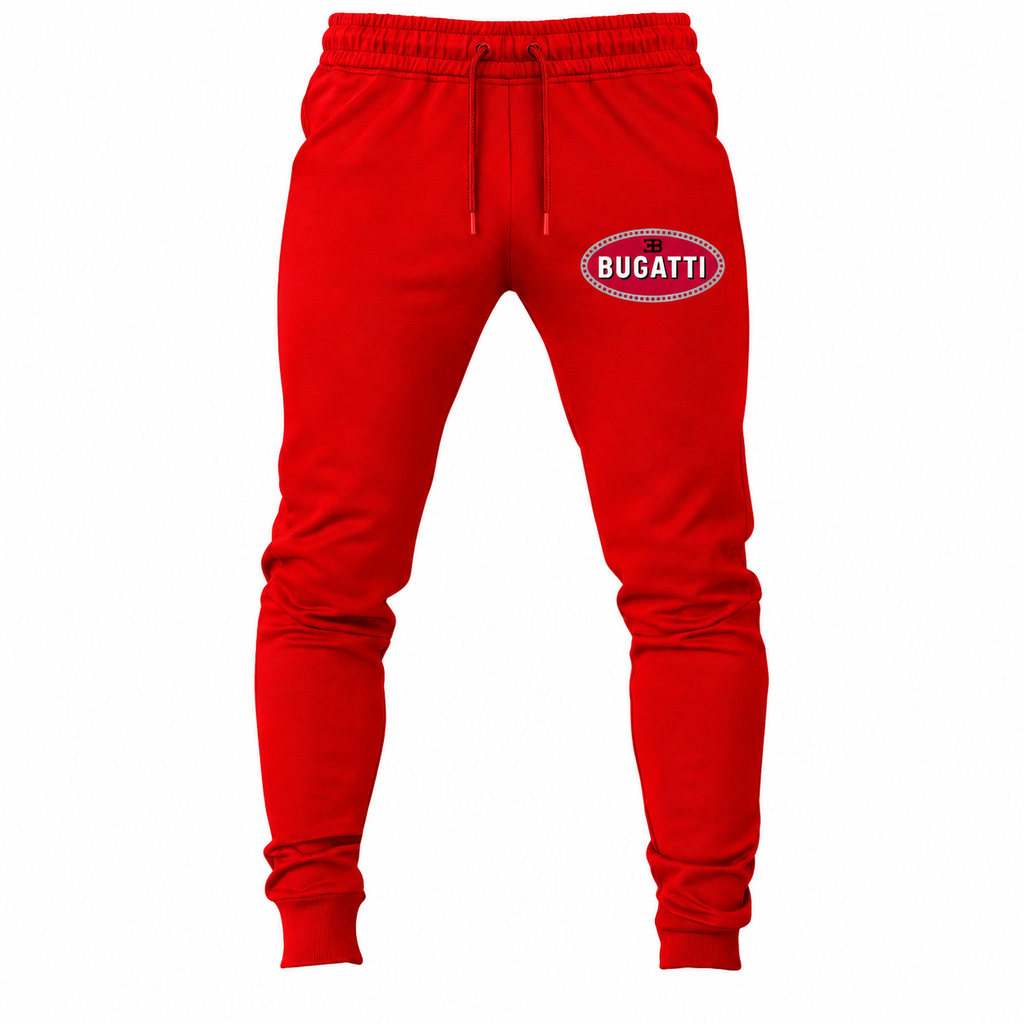 Bugatti joggers Red front left thigh heat transfer