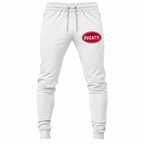 Bugatti joggers White front left thigh heat transfer