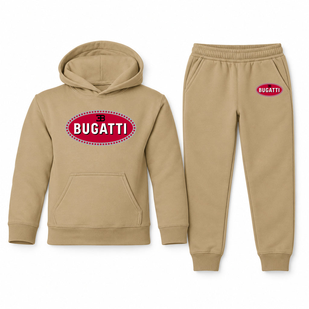Bugatti youth hoodie jogger set, Khaki, Youth Large ages 10–12