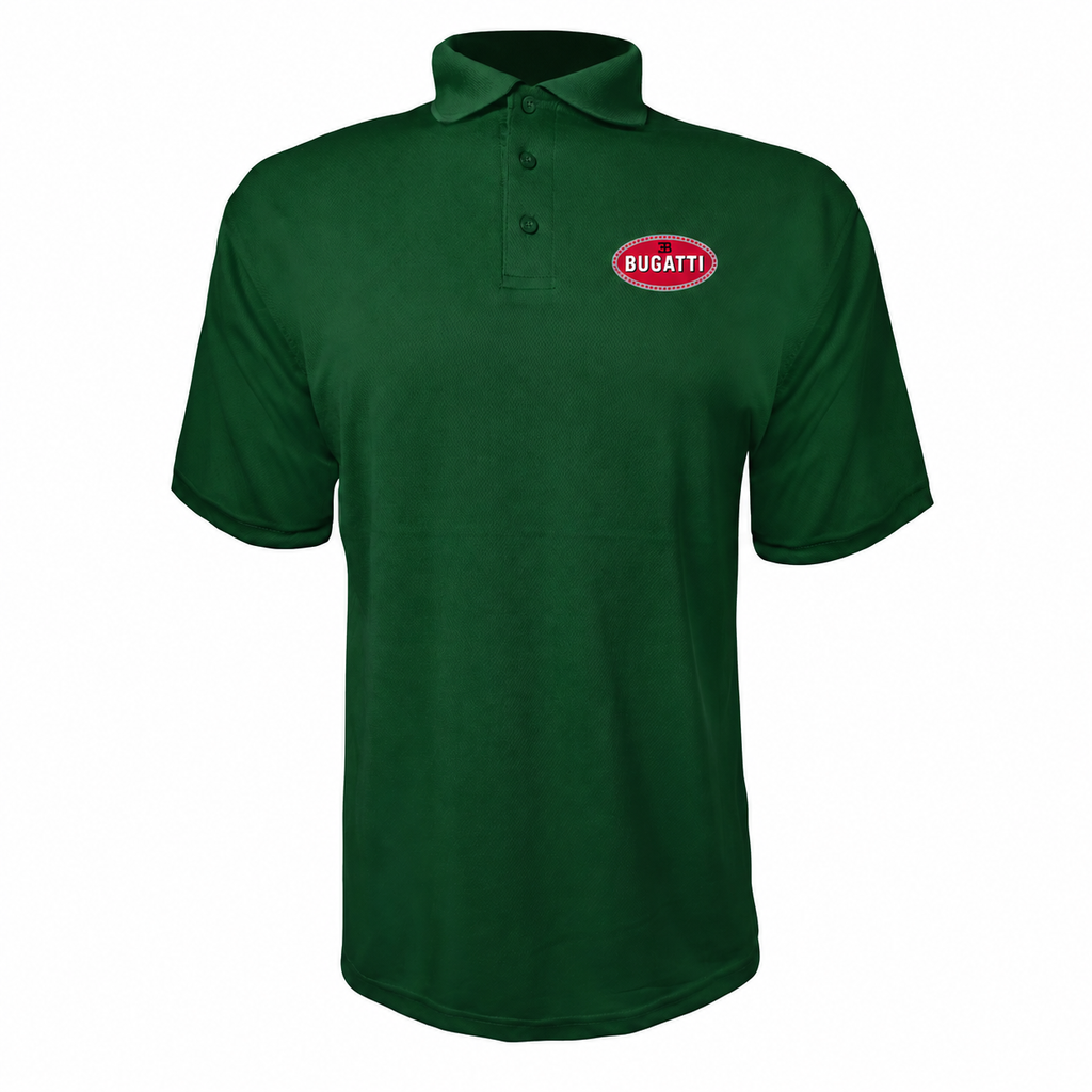 Bugatti polyester polo — Forest Green — source logo on left chest