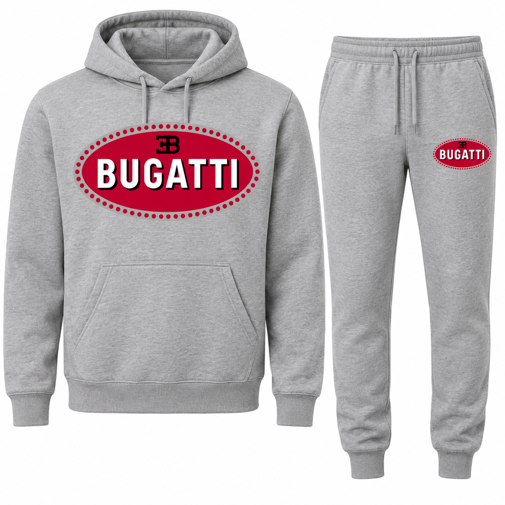 Bugatti Grey hoodie joggers set front