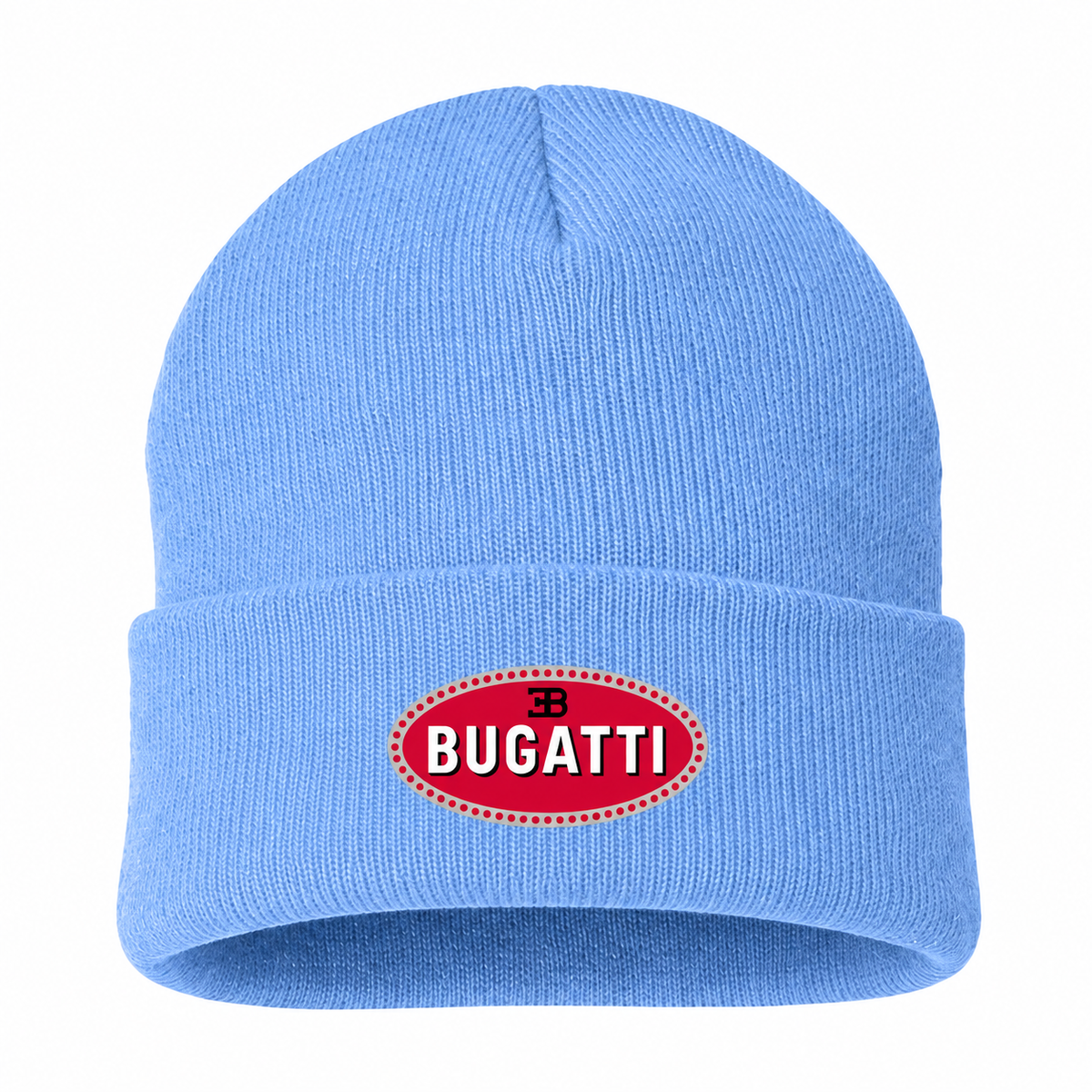 Men's Bugatti Beanie Hat — Sky Blue — clean front main