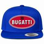 Bugatti snapback Blue front centered heat transfer