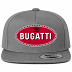 Bugatti snapback Grey front centered heat transfer