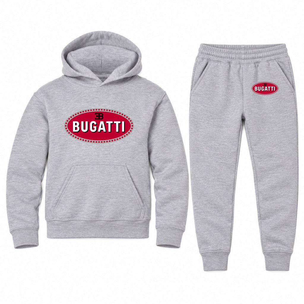 Bugatti youth hoodie jogger set, Sports Grey, Youth Large ages 10–12