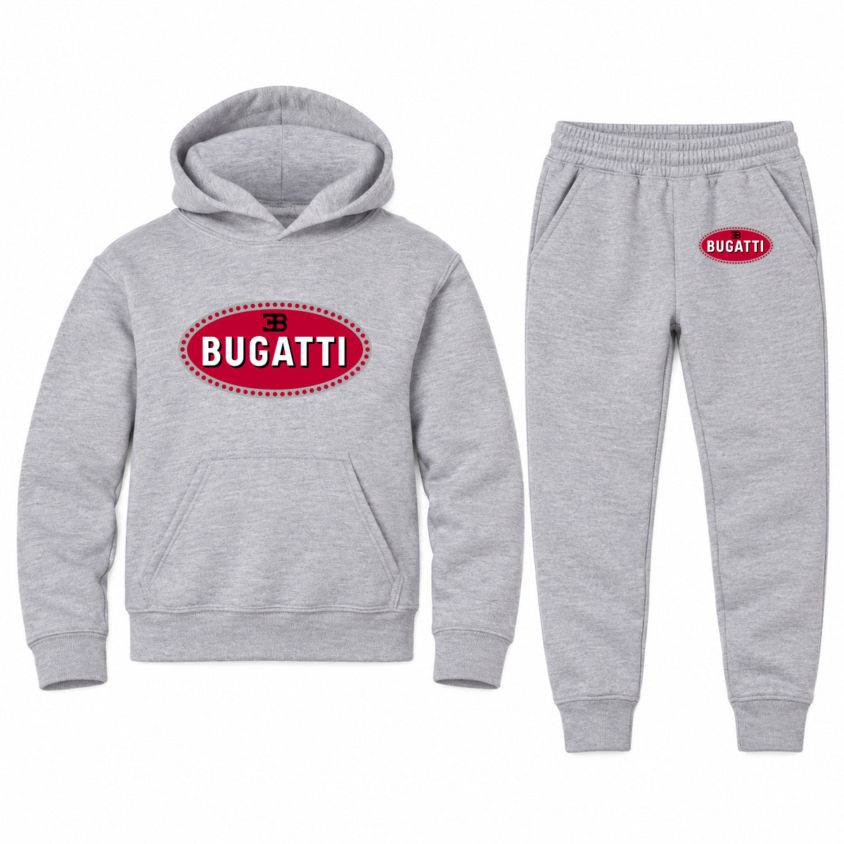 Bugatti youth hoodie jogger set, Sports Grey, Youth Large ages 10–12