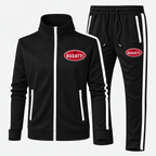 Bugatti tracksuit Black front left thigh heat transfer