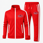 Bugatti tracksuit Red front left thigh heat transfer
