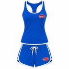 Women's Bugatti tanktop and shorts set Blue front