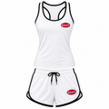 Women's Bugatti tanktop and shorts set White front