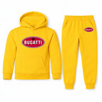 Bugatti youth hoodie jogger set, Yellow, Youth Large ages 10–12