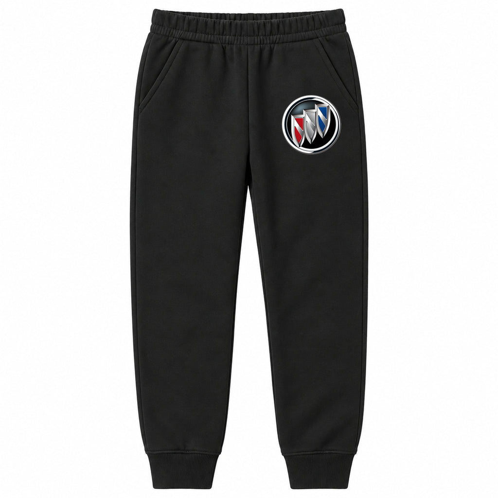 Buick youth jogger sweatpants in Black, Youth Large ages 10–12