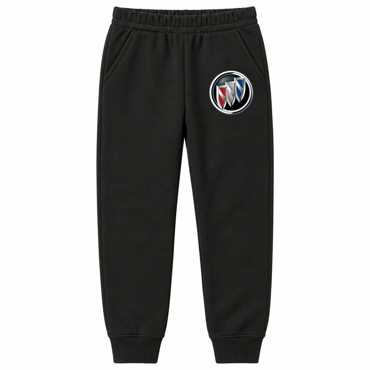 Buick youth jogger sweatpants in Black, Youth Large ages 10–12