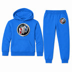 Buick youth hoodie jogger set, Blue, Youth Large ages 10–12