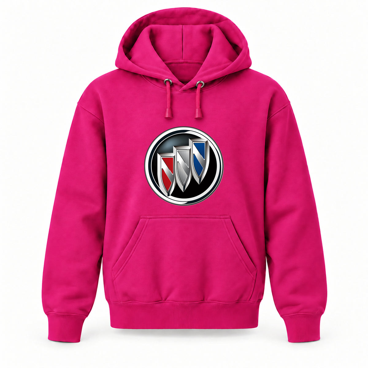 Buick - Youth Large Hoodie (Ages 10–12) | Color: Hot Pink