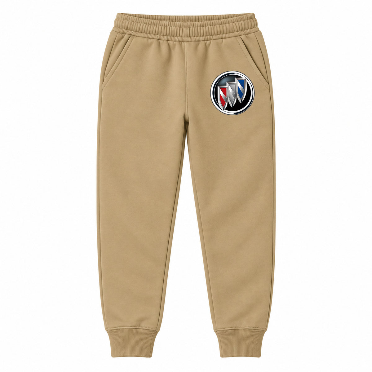 Buick youth jogger sweatpants in Khaki, Youth Large ages 10–12