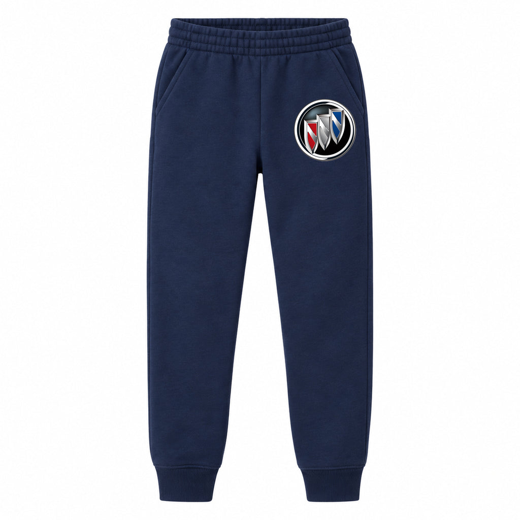 Buick youth jogger sweatpants in Navy Blue, Youth Large ages 10–12
