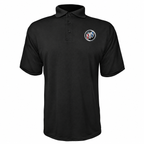 Buick polyester polo — Black — source logo on left chest
