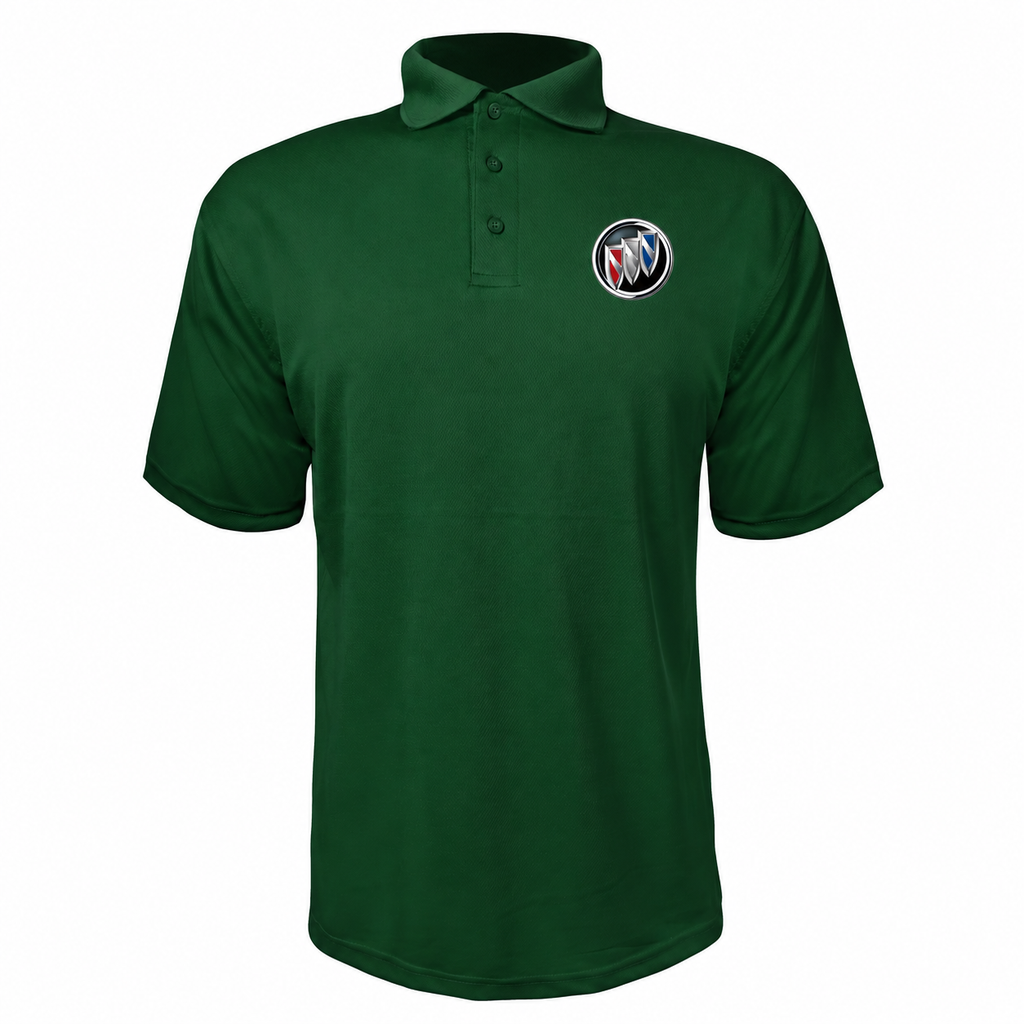 Buick polyester polo — Forest Green — source logo on left chest