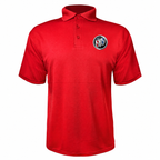 Buick polyester polo — Red — source logo on left chest
