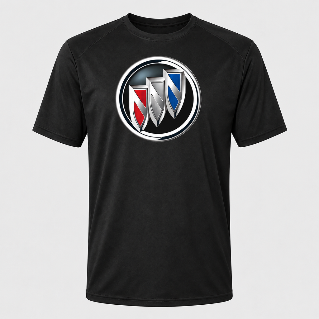 Buick polyester T-shirt — Black — original logo