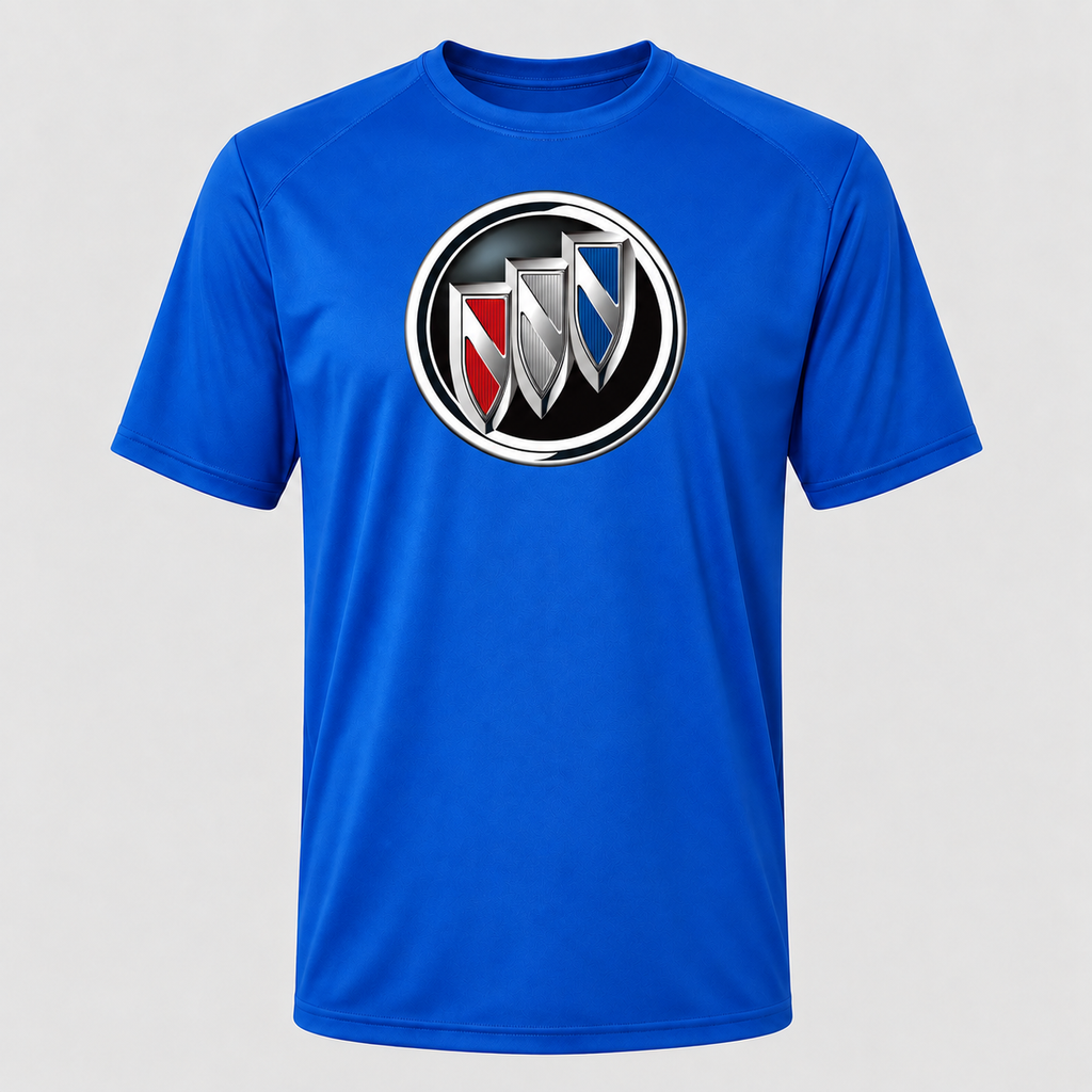 Buick polyester T-shirt — Blue — original logo