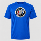 Buick polyester T-shirt — Blue — original logo