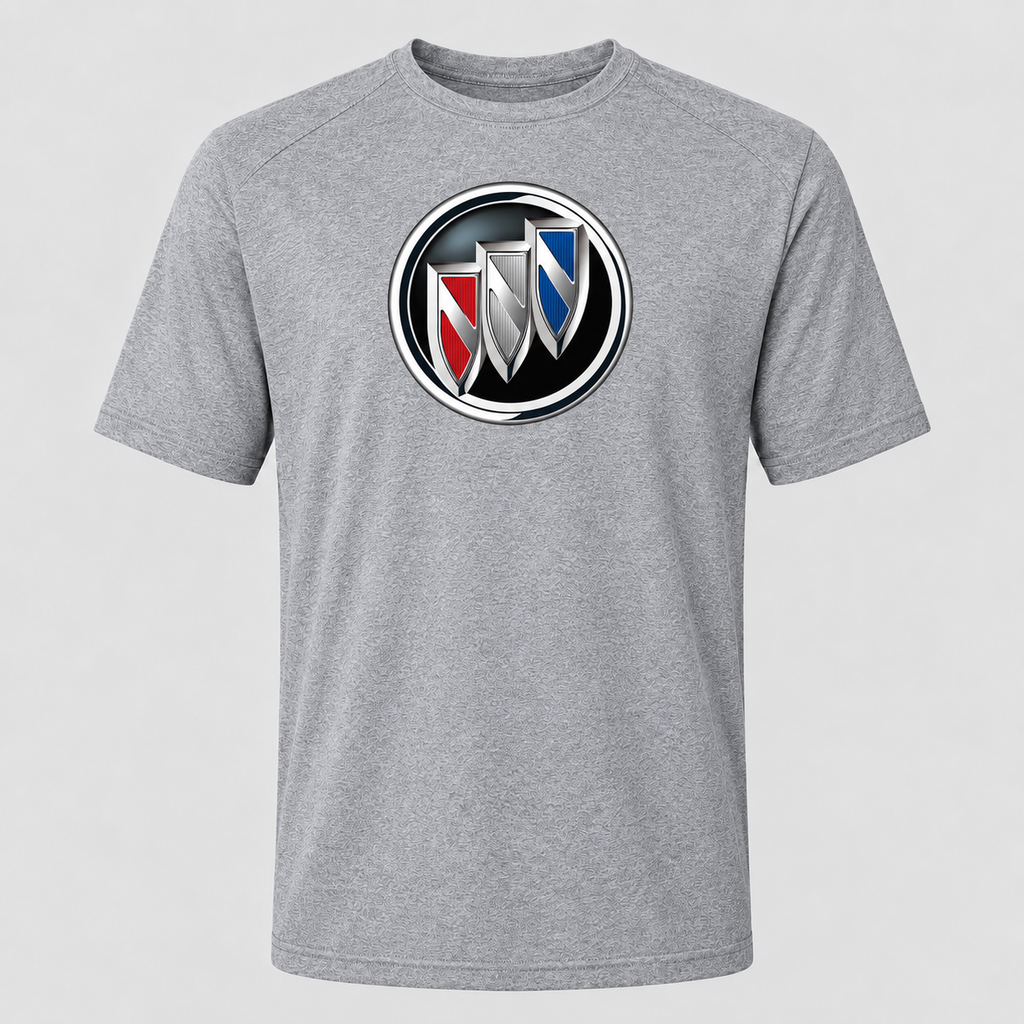 Buick polyester T-shirt — Grey — original logo