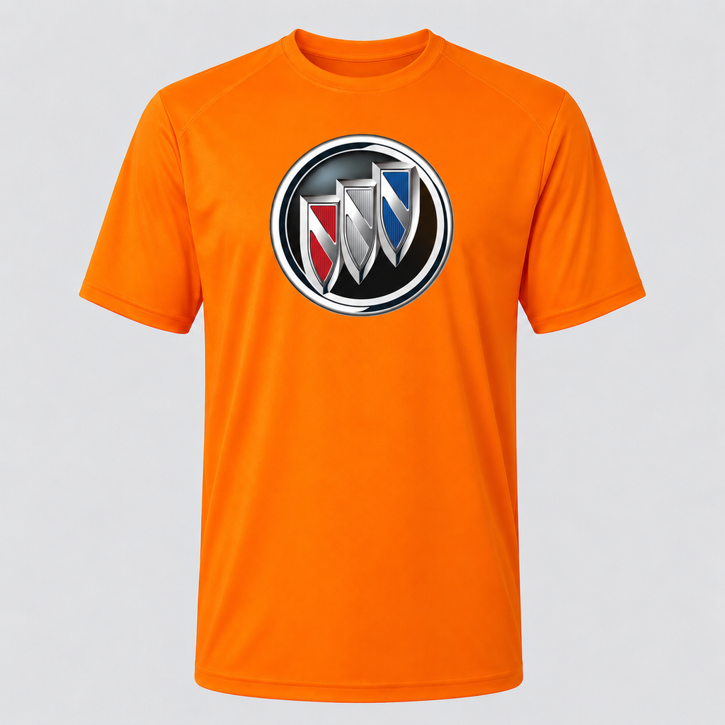 Buick polyester T-shirt — Orange — original logo