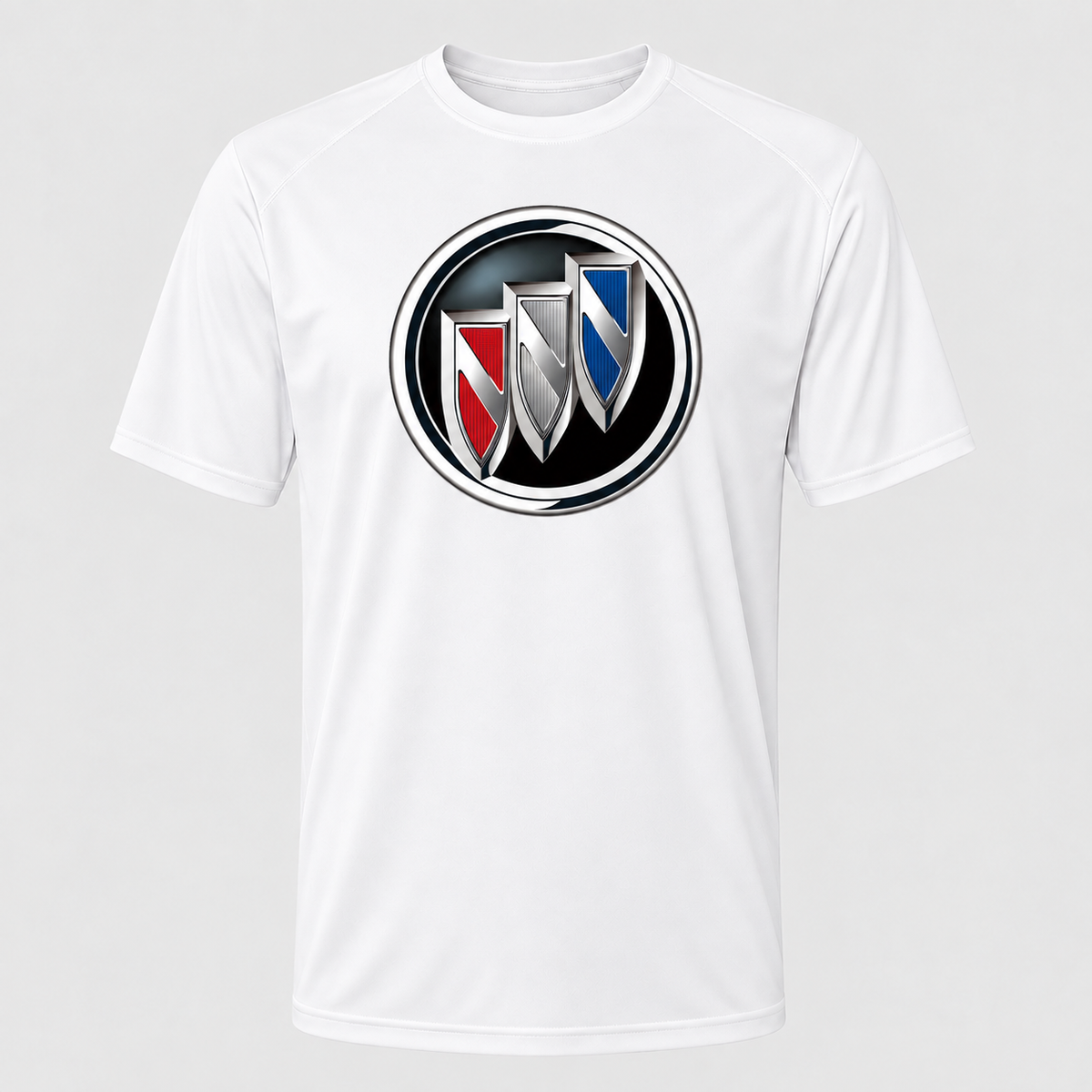 Buick polyester T-shirt — White — original logo