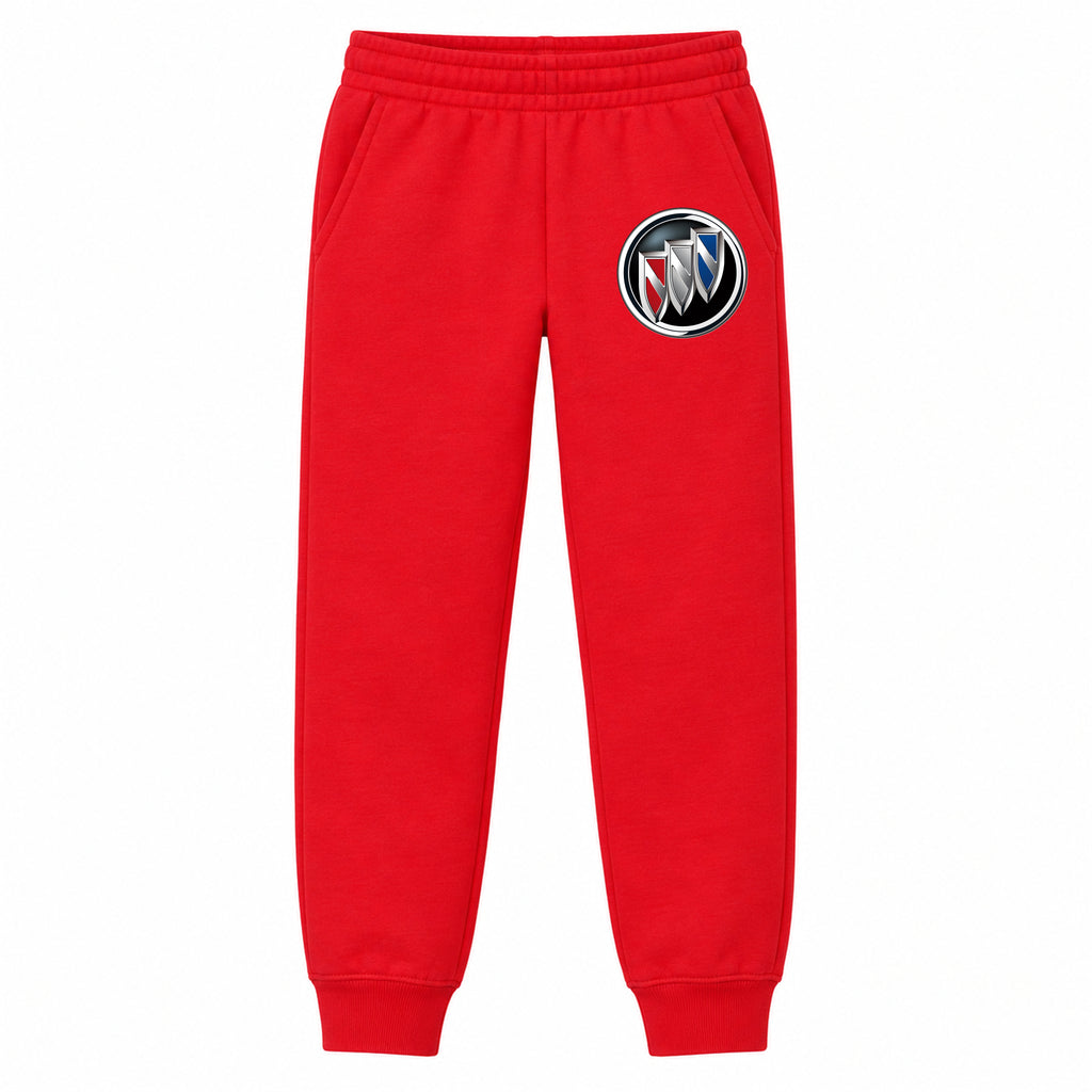 Buick youth jogger sweatpants in Red, Youth Large ages 10–12