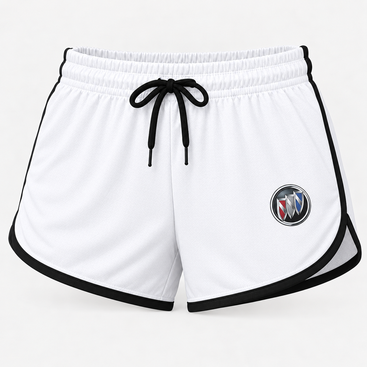 Buick women's tanktop and shorts set Shorts detail | Color: White |