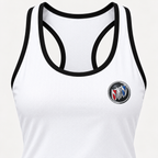 Buick women's tanktop and shorts set Tank detail | Color: White |