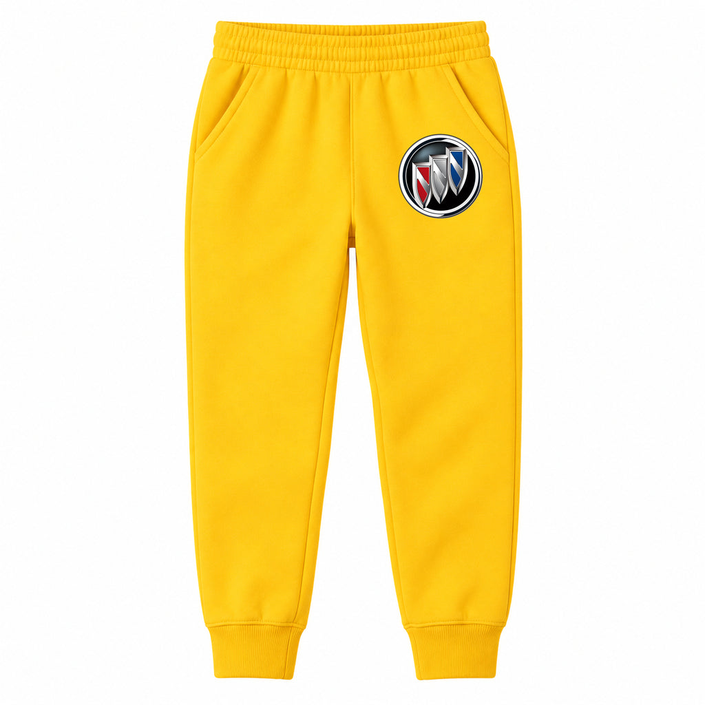 Buick youth jogger sweatpants in Yellow, Youth Large ages 10–12