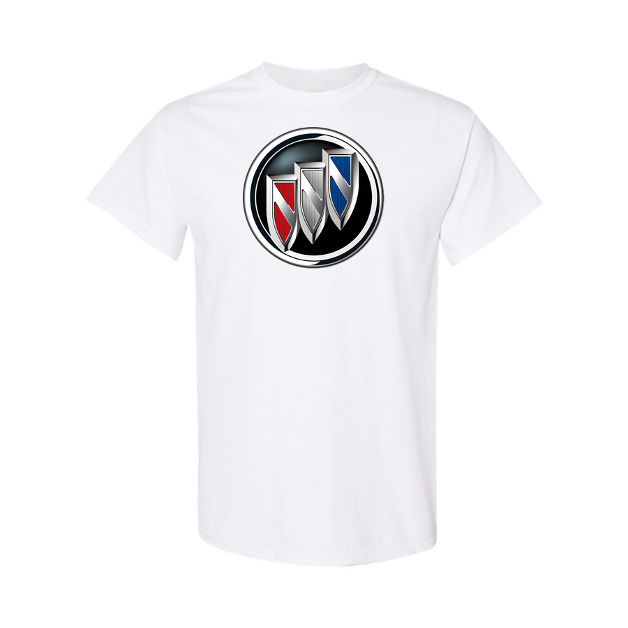 Youth Kids Buick Car Cotton T-Shirt | Color: White | Main