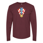 Men's Croatia National Soccer Team Long Sleeve T-Shirt