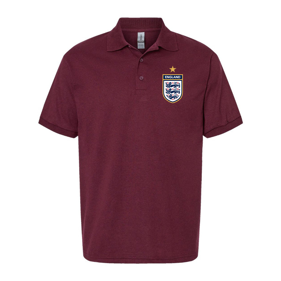 Men's England National Soccer Team Dry Blend Polo