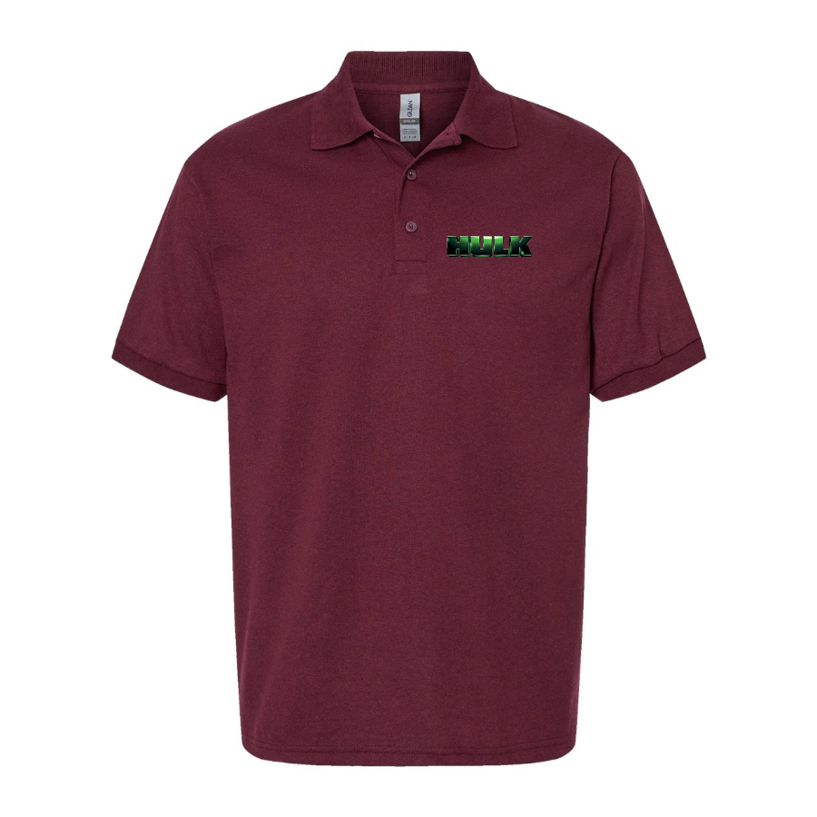 Men's The Hulk Marvel Superhero Dry Blend Polo