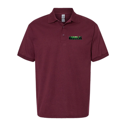 Men's The Hulk Marvel Superhero Dry Blend Polo