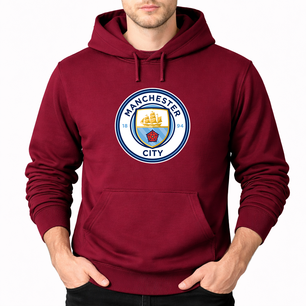Men's Manchester City Soccer Pullover Hoodie