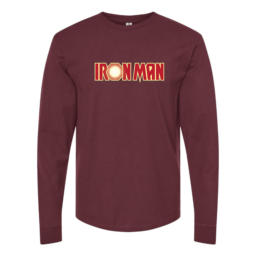 Men's Iron Man Marvel Superhero Long Sleeve T-Shirt