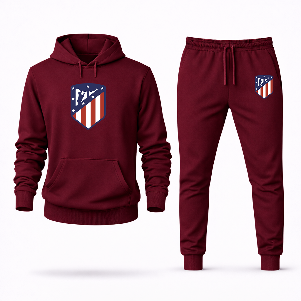Men's Atletico Madrid FC Logo Hoodie Joggers Set