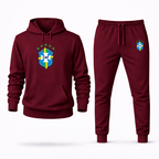 Men's Brazil National Soccer Team Hoodie Joggers Set