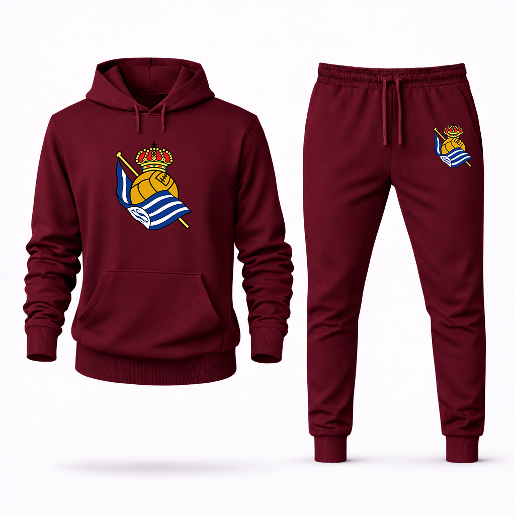 Men's Real Sociedad FC Hoodie Joggers Set