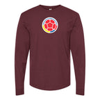 Men's Colombia National Soccer Team Long Sleeve T-Shirt
