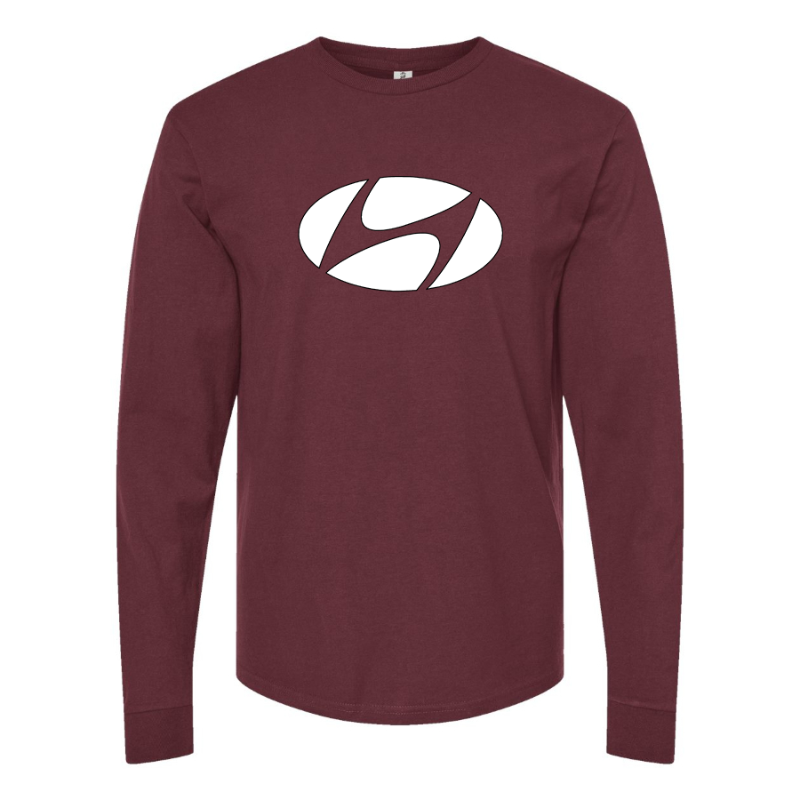 Men's Hyundai New Logo Car  Long Sleeve T-Shirt