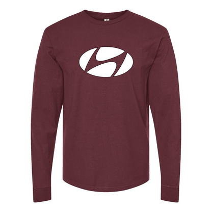 Men's Hyundai New Logo Car  Long Sleeve T-Shirt