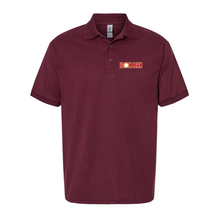 Men's Iron Man Marvel Superhero Dry Blend Polo